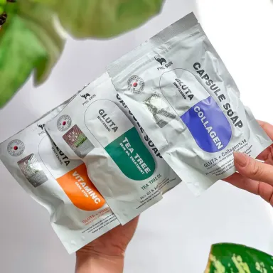 صابون کپسولی گلوتاتیون روشن کننده و ضد لک
