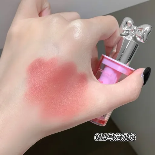 پک رژلب مایع پاپیونی شاکینو SHAQINUO با بافت مخملی و مات