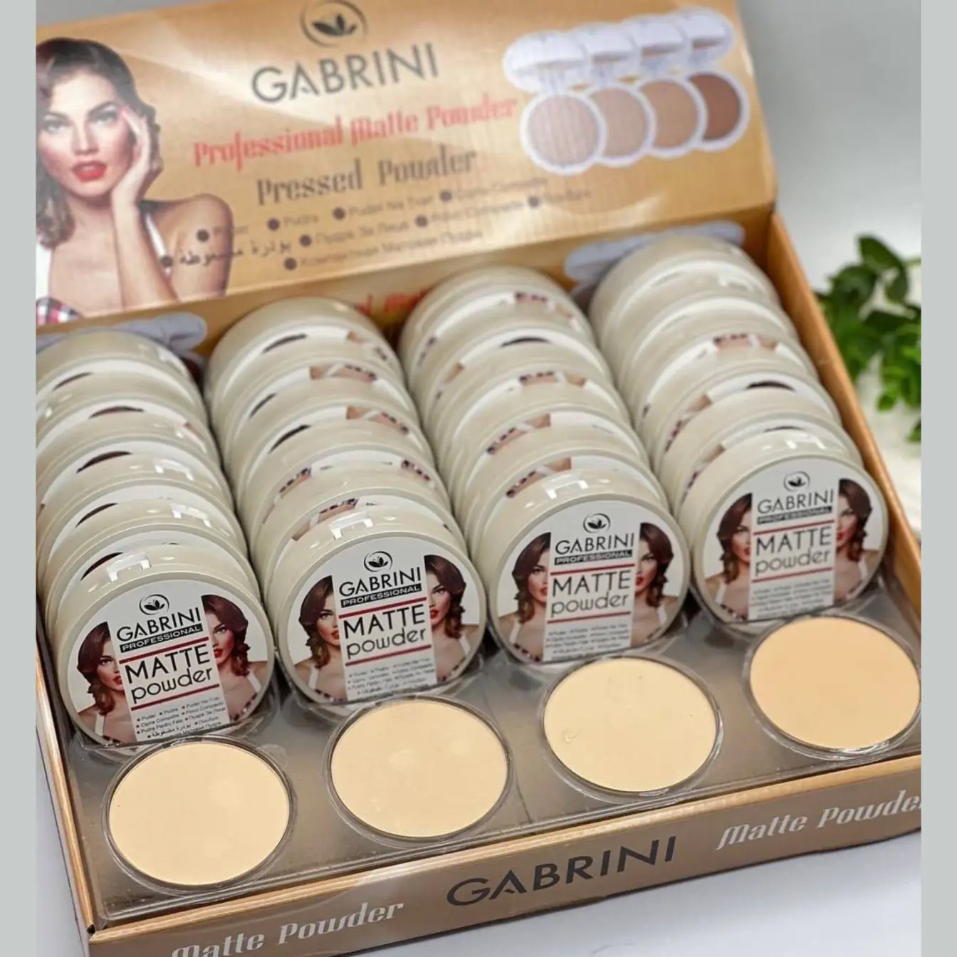 پنکک مات گابرینی Gabrini matte کد 01 و 02