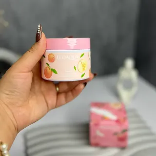 اسکراب کاسه ای صورت و بدن هلو بیوآکوا 140 گرم